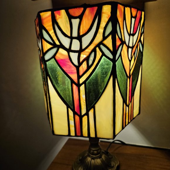 stained glass lampshade