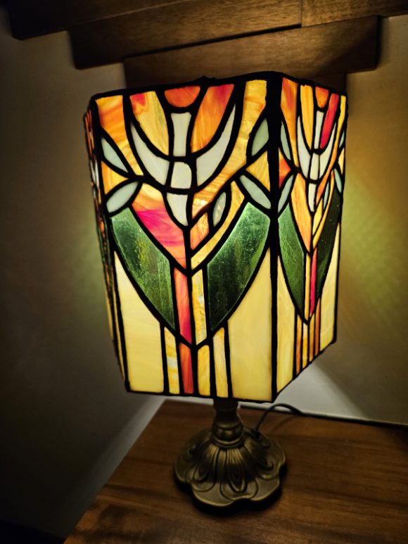 stained glass lampshade